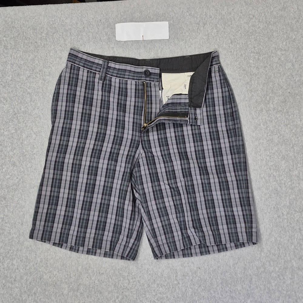 The North Face Men Shorts 34 Asphalt Gray Plaid Pacific Short NWT
